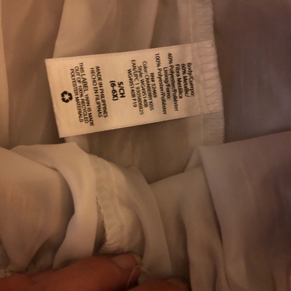 Sz 6 chiffon layered pink and gold sparkled skirt - Picture 4 of 4